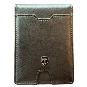 NEW Travando Mens Slim Bifolding Wallet with Money Clip